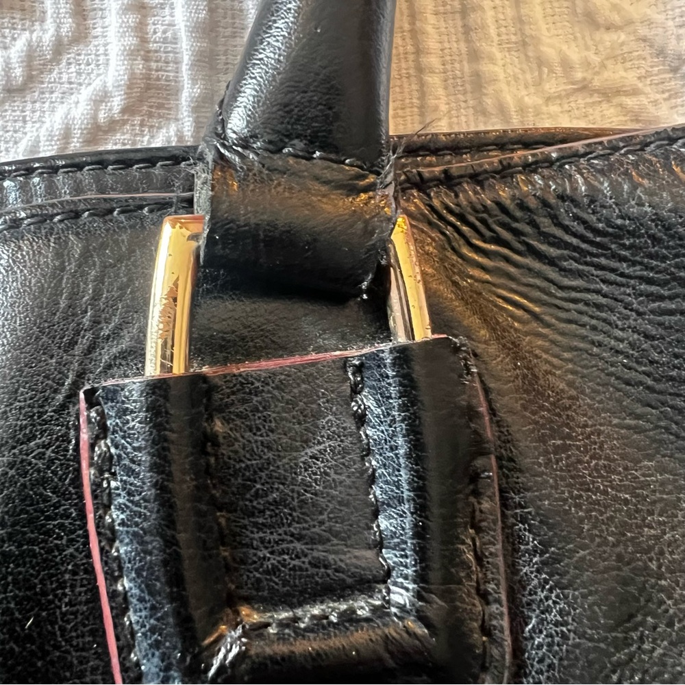 Antonio Melani Leather Purse Black Used Conditon - Picture 4 of 7